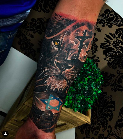 Tattoo Leão Realismo